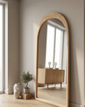 Ovale Spiegel "Ada" – Naturel Hout 180x100cm