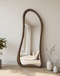 Asymmetrische Spiegel "Ada" – Walnoot 180x80cm