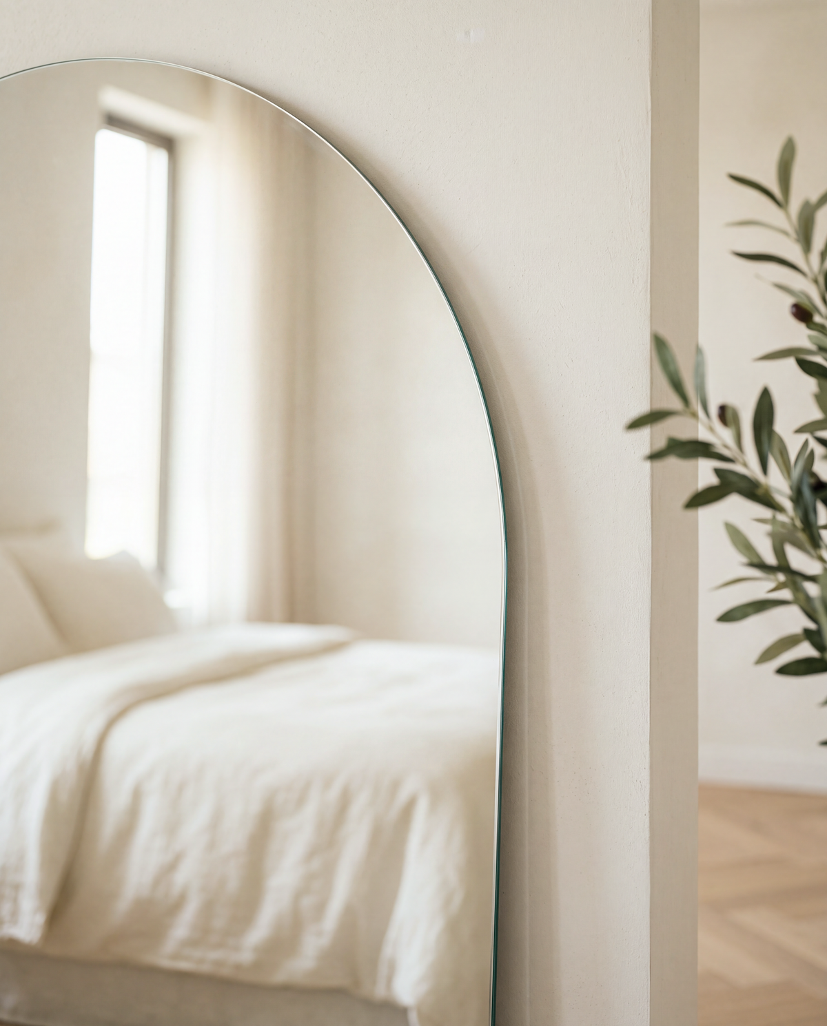 Grote Ovale Staande Spiegel – Zonder Lijst 180x80cm