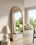Ovale Spiegel "Ada" – Naturel Hout 180x80cm