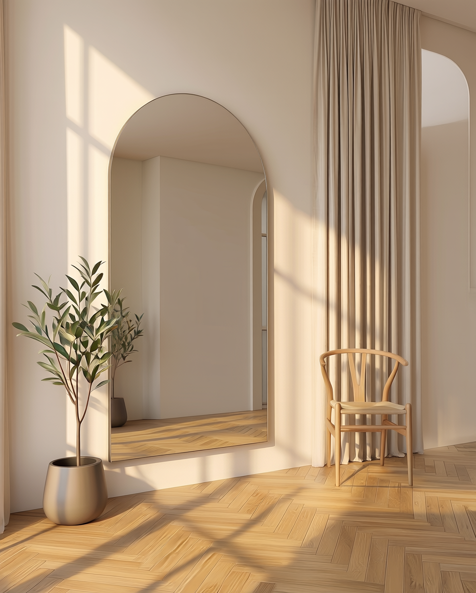 Ovale Spiegel "Ada" – Zonder Lijst 180x80cm