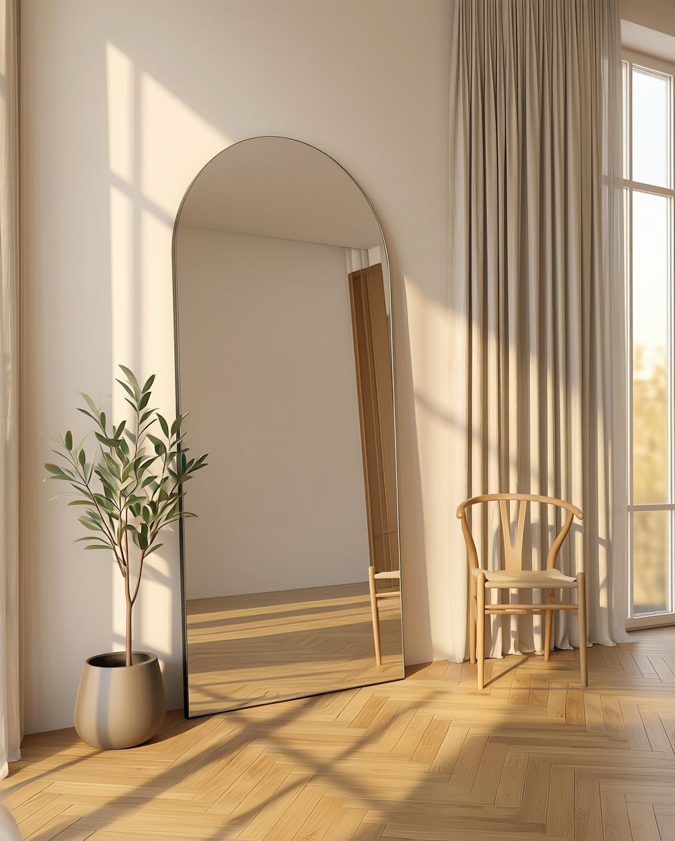 Ovale Spiegel "Ada" – Zonder Lijst 180x80cm